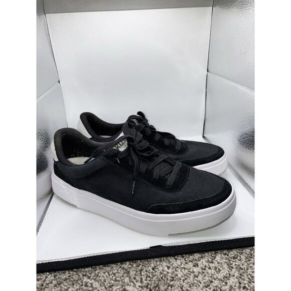 Kizik Prague Women’s Size 8.5 Men’s 7 Hands Free Canvas Black Slip On Sneaker - Picture 2 of 6